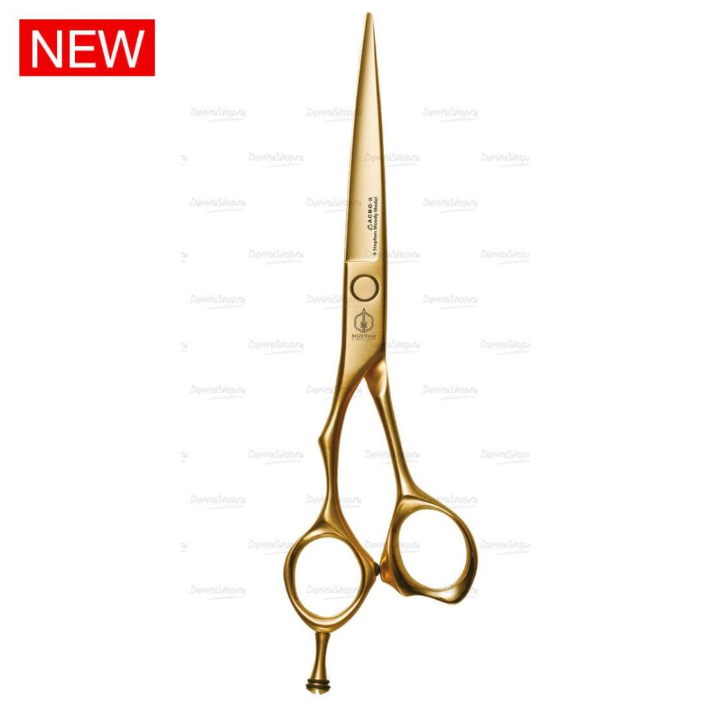 Ножницы для стрижки ACRO-S +Stephen Moody Model Satin Gold LEFTY 6.0 купить. Отзывы, фото и видео. Официальный сайт Мизутани в России